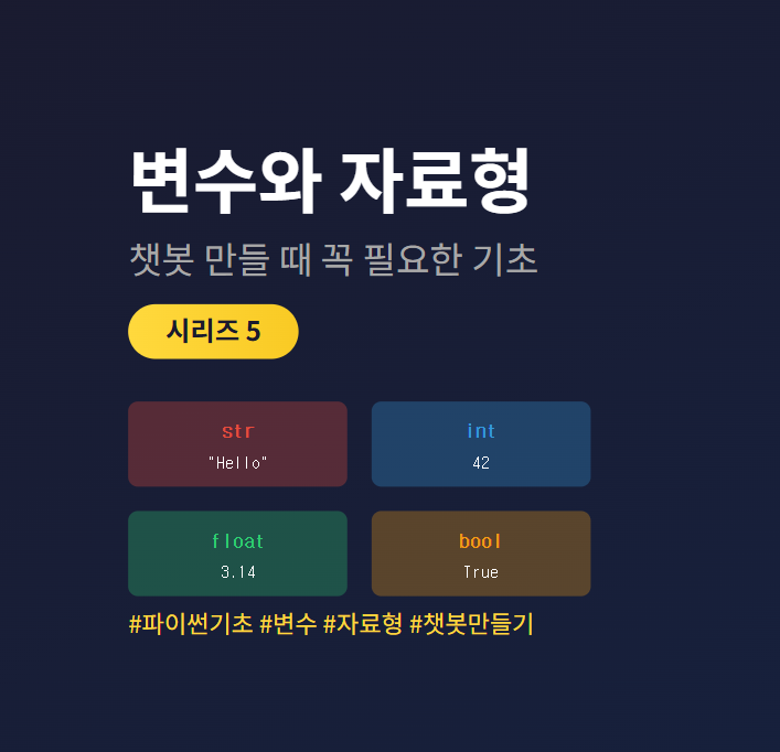 파이썬 변수와 자료형 완벽 가이드